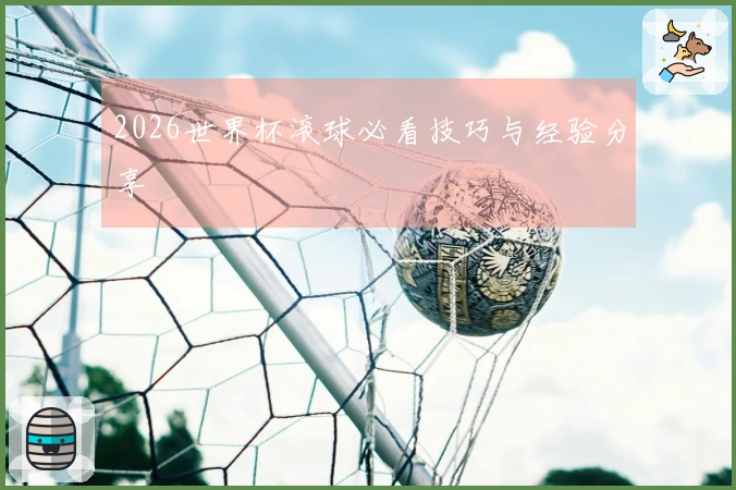 2026世界杯滚球必看技巧与经验分享